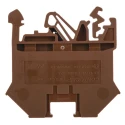 RS PRO DIN Rail Terminal Block Brown, 0.2–4 mm², 800V, Single Level 501-720