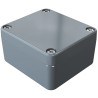 Rose Aluminium Standard Series Die Cast Aluminium Enclosure 64 mm Height, 58 mm Width, Grey Lid, IP66, IK09 01060603