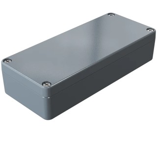Rose Aluminium Standard Series Die Cast Aluminium Enclosure, IP66, IK09, Grey Lid, 150x64x34mm 01061503