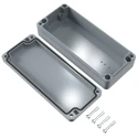 Rose Aluminium Standard Series Die Cast Aluminium Enclosure, IP66, IK09, Grey Lid, 150x64x34mm 01061503