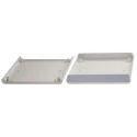 RS PRO Grey Anodised Aluminium Instrument Case 35 mm Height, 230 mm Length, 220 mm Width, Model 503-616