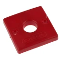 RS PRO Red Barrier & Stanchion Hook Polypropylene 5mm, Plate Mount, Wall Chain Fitting 503-720