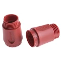Amphenol Industrial Eco-Mate Straight Circular Connector Backshell Strain Relief, 7-Way, Female, Red C016G11043E10V