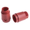 Amphenol Industrial Eco-Mate Straight Circular Connector Backshell Strain Relief, 7-Way, Female, Red C016G11043E10V