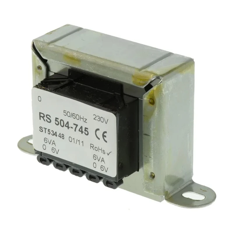 RS PRO 2 Output 12 VA Chassis Mount Transformer, 230V AC Primary, 6V AC Secondary, 504-745