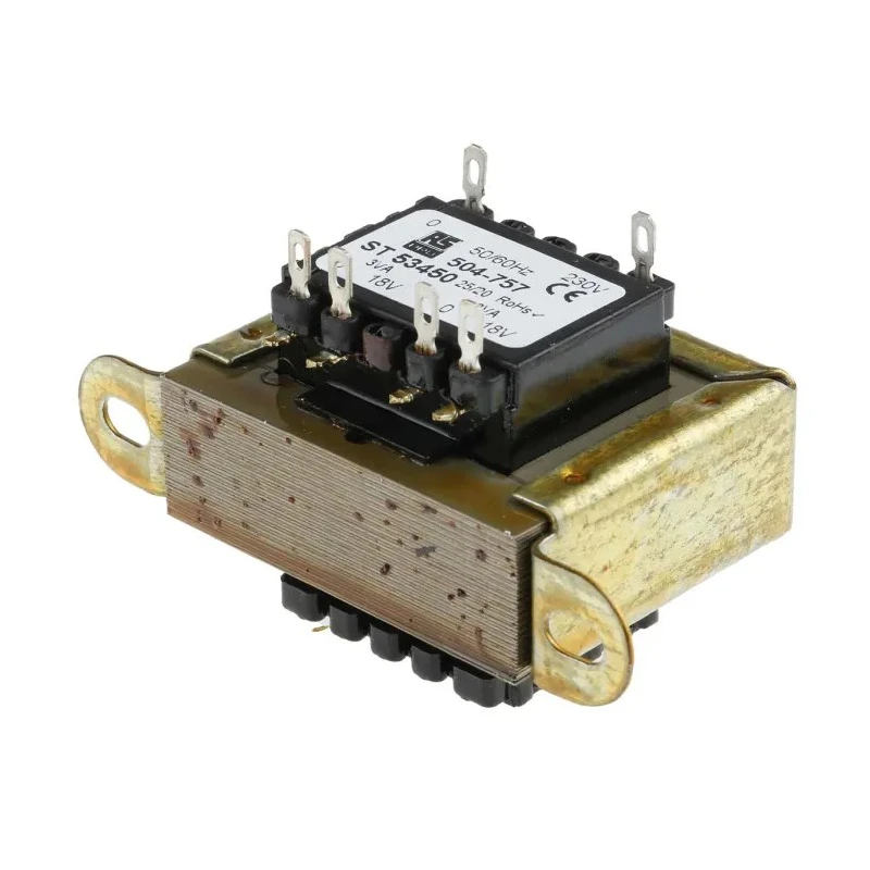 RS PRO 2 Output Chassis Mount Transformer 6 VA, 230 V AC Input, 18 V AC Dual Output, CE, AS/NZS 61558.1, AS/NZS 504-757