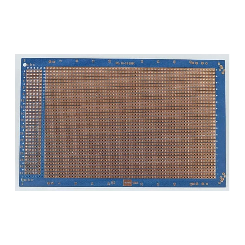 Vero Technologies Epoxy Glass Stripboard FR4 160mm x 100mm, 2 Sides, 1.02mm Hole Pitch, 03-2990