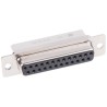 Harting D-Sub 25 Way Straight Cable D-Sub Connector with Flange Female 1000V Crimp Metal Shell 09670254701