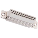 Harting D-Sub 25 Way Straight Cable D-Sub Connector with Flange Female 1000V Crimp Metal Shell 09670254701