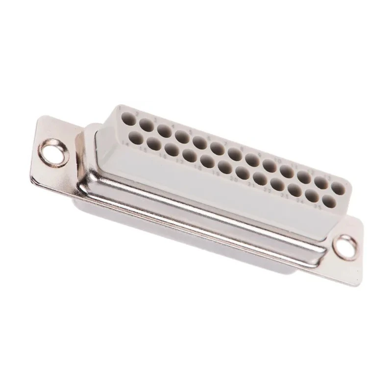 Harting D-Sub 25 Way Straight Cable D-Sub Connector with Flange Female 1000V Crimp Metal Shell 09670254701