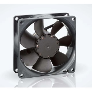 ebm-papst Axial Fan 24V DC, 69 m³/h, 2W, IP20, 80x80x25mm, Ball Bearing 