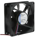 ebm-papst Axial Fan 24V DC, 69 m³/h, 2W, IP20, 80x80x25mm, Ball Bearing 