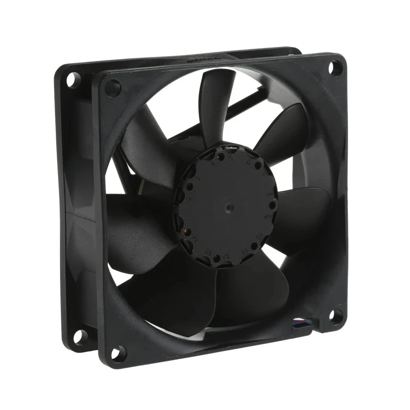 ebm-papst Axial Fan 24V DC, 69 m³/h, 2W, IP20, 80x80x25mm, Ball Bearing 