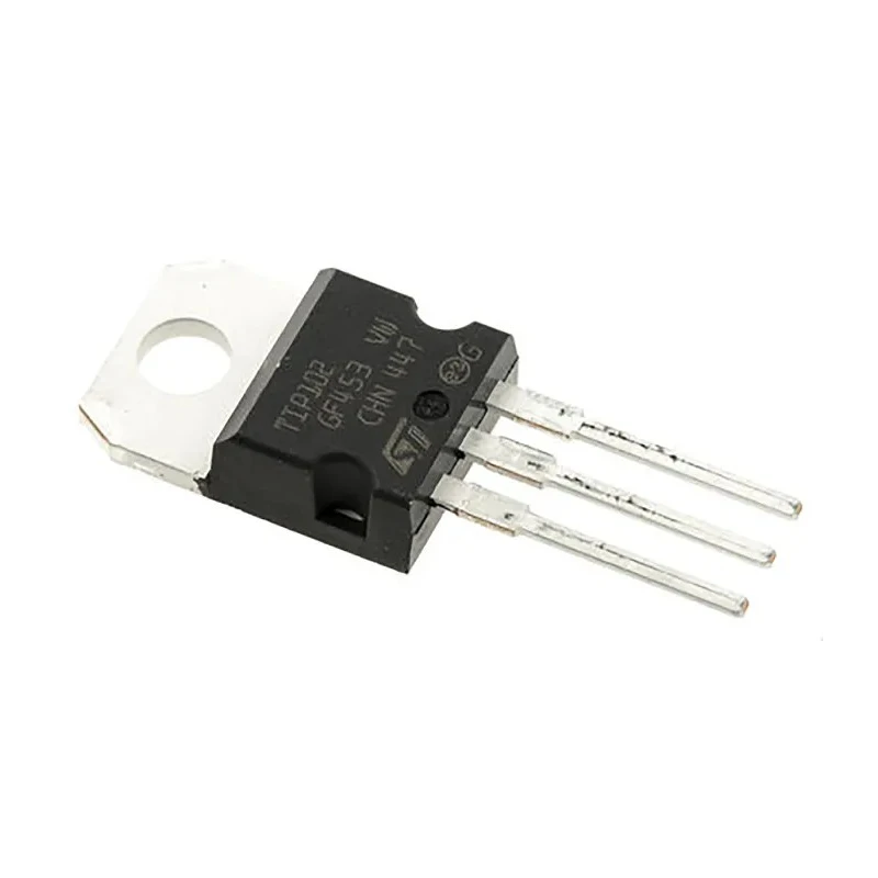 STMicroelectronics Darlington Transistor NPN TO-220 TIP102, 8A 100V HFE:200 80W, 3-Pin Through Hole