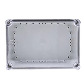 Fibox Flanged EK Series Polycarbonate Enclosure, Transparent Lid, IP67, IK08, 130x190x280 mm 