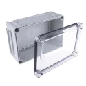 Fibox Flanged EK Series Polycarbonate Enclosure, Transparent Lid, IP67, IK08, 130x190x280 mm 