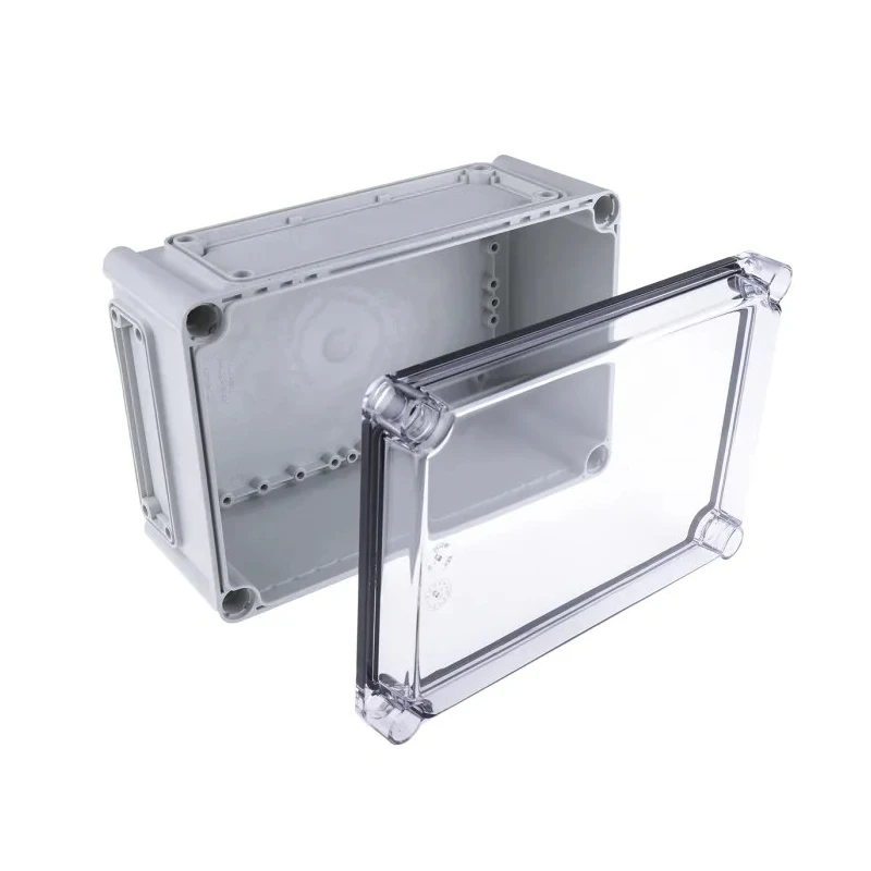 Fibox Flanged EK Series Polycarbonate Enclosure, Transparent Lid, IP67, IK08, 130x190x280 mm 