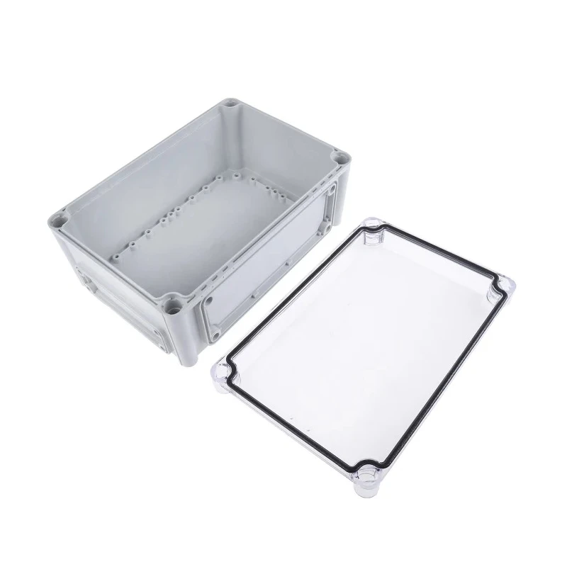 Fibox Flanged EK Series Polycarbonate Enclosure, Transparent Lid, IP67, IK08, 130x190x280 mm 