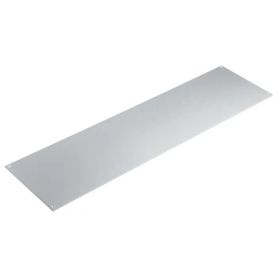 RS PRO Grey Aluminium Front Panel, 3U, 520 mm Length, 138.8 mm Width, Etched & Anodised, Model 506-110