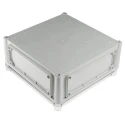 Fibox Flanged EK Series Polycarbonate Enclosure Grey Transparent Lid IP67 IP66 IK08 130x280x280mm 
