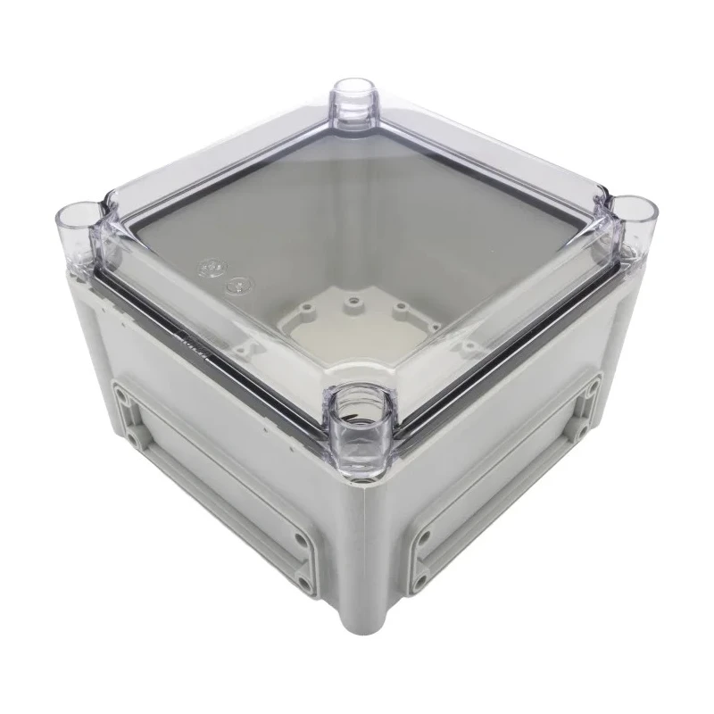 Fibox Flanged EK Series Polycarbonate Enclosure, Transparent Lid, IP66, 130x190x190mm, IK08 