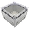 Fibox Flanged EK Series Polycarbonate Enclosure, Transparent Lid, IP66, 130x190x190mm, IK08
