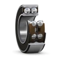 SKF Double Row Angular Contact Ball Bearing, 17 mm ID, 40 mm OD, 17.5 mm Width, Sealed, Non-Metallic 3203 A-2RS1TN9/MT33