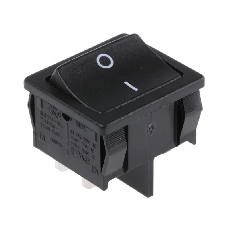 Marquardt DPST On-Off Rocker Switch Panel, Polyamide, 250V AC, 10A, Rectangular, Panel Mount 1802.1108