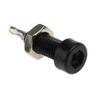 Cinch Black Female Test Socket 2 mm Connector, Solder Termination, 10A, Tin Plating 105-0803-001