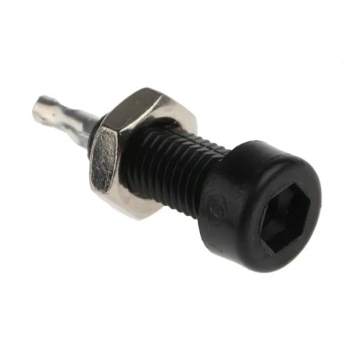 Cinch Black Female Test Socket 2 mm Connector, Solder Termination, 10A, Tin Plating 105-0803-001