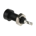 Cinch Black Female Test Socket 2 mm Connector, Solder Termination, 10A, Tin Plating 105-0803-001