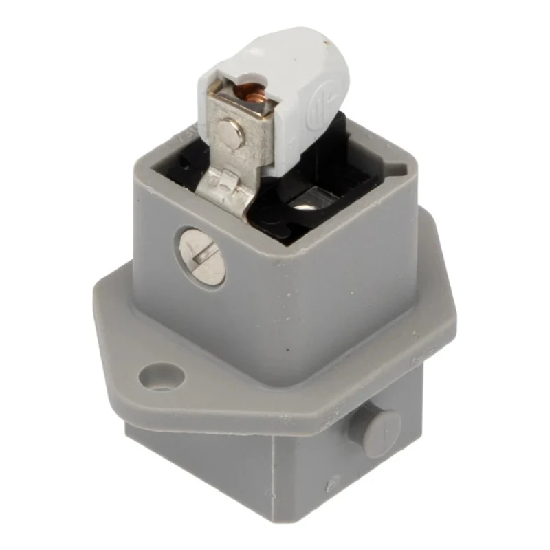 Hirschmann STASEI 2 ST IP54 Grey Front Mount Industrial Power Connector, 2+PE, Straight, Male, 16A, 250V 