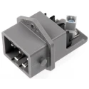 Hirschmann ST IP54 Panel Mount 3-Pole Industrial Power Connector 16A 250V/400V Straight Grey 
