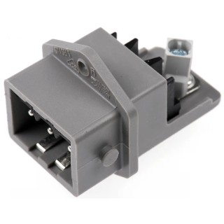 Hirschmann ST IP54 Panel Mount 3-Pole Industrial Power Connector 16A 250V/400V Straight Grey 