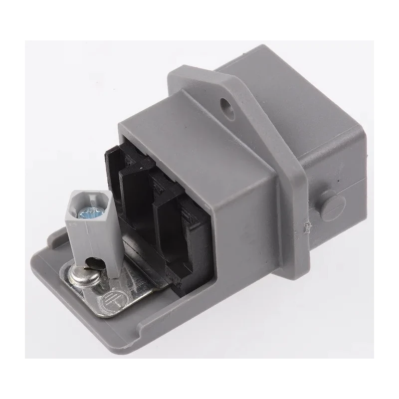 Hirschmann ST IP54 Panel Mount 3-Pole Industrial Power Connector 16A 250V/400V Straight Grey 