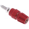 Hirschmann Test & Measurement Red 63A Test Connector, Brass Contacts, Nickel Plated, 2.6mm Hole, Female, 930144101