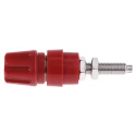 Hirschmann Test & Measurement Red 63A Test Connector, Brass Contacts, Nickel Plated, 2.6mm Hole, Female, 930144101