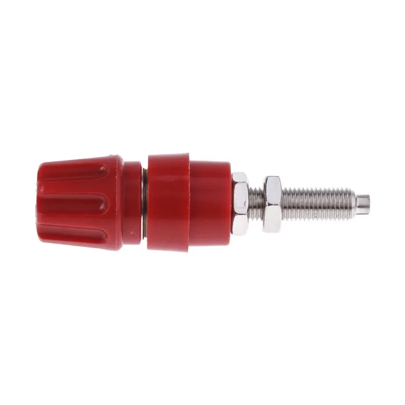 Hirschmann Test & Measurement Red 63A Test Connector, Brass Contacts, Nickel Plated, 2.6mm Hole, Female, 930144101