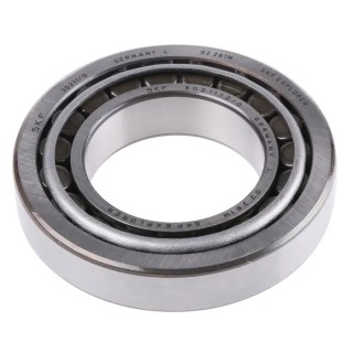 SKF Tapered Roller Bearing 55 mm ID, 100 mm OD, Steel Cage, Open End, 1 Row, 30211