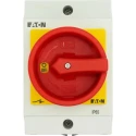 Eaton Surface Mount Isolator Switch, 6-Pole, IP65, 100A, 5.5kW, Red Handle, T0-3 Series 