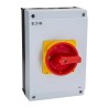 Eaton 3-Pole Surface Mount Isolator Switch, IP65, 640A, 4.5W, Red Handle, Screw Terminal,