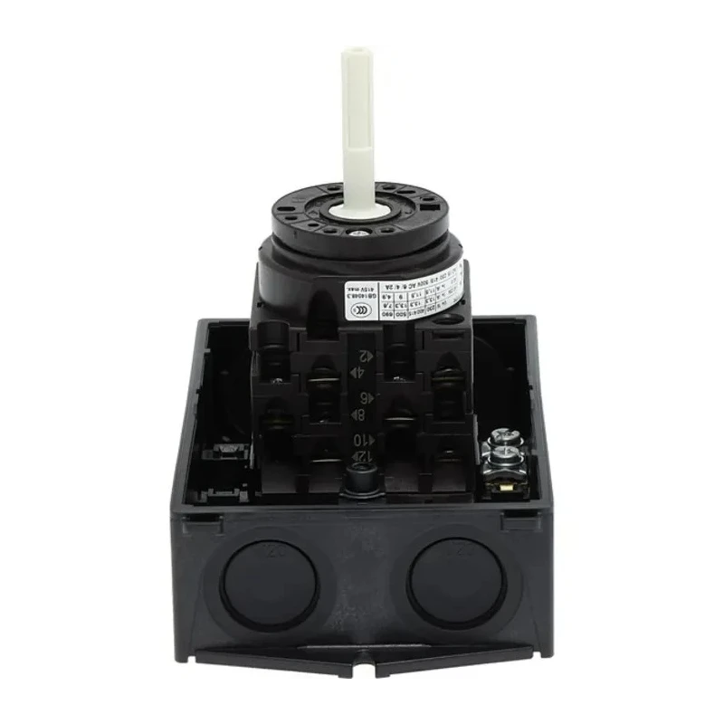 Eaton Surface Mount Isolator Switch, 6-Pole, IP65, 100A, 5.5kW, Red Handle, T0-3 Series 