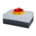 Eaton 3-Pole Surface Mount Isolator Switch, IP65, 640A, 4.5W, Red Handle, Screw Terminal, 