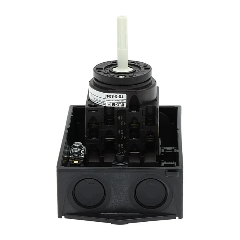 Eaton Surface Mount Isolator Switch, 6-Pole, IP65, 100A, 5.5kW, Red Handle, T0-3 Series 