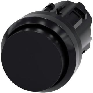 Siemens SIRIUS ACT Series Black Momentary Push Button Head, 22 mm Cutout, IP66, IP67, IP69K 3SU1000-0BB10-0AA0