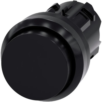 Siemens SIRIUS ACT Series Black Momentary Push Button Head, 22 mm Cutout, IP66, IP67, IP69K 3SU1000-0BB10-0AA0