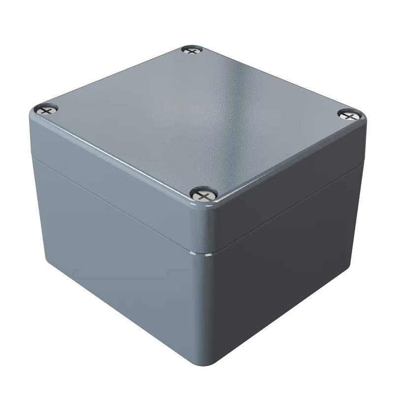 Rose Aluminium Standard Series Die Cast Aluminium Enclosure IP66 IK09 80mm x 75mm Grey Lid 01080806