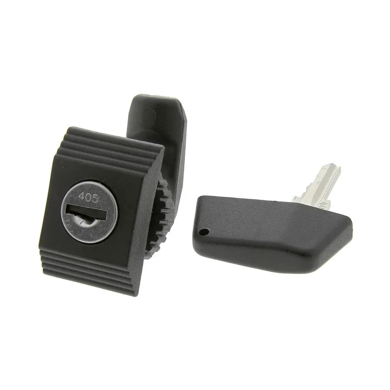 Schneider Electric Steel Cabinet Lock, Keyed Cylinder Lock with Key, Steel, CYLINDER LOCK WITH KEY