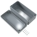 Rose Aluminium Die Cast Enclosure, Grey Lid, IP66, IK09, 175x80x175 mm, Polyurethane Gasket, 01081806