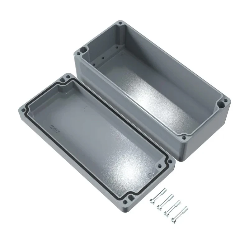 Rose Aluminium Die Cast Enclosure, Grey Lid, IP66, IK09, 175x80x175 mm, Polyurethane Gasket, 01081806